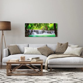 Tablou - cascada din Kanchanaburi, Thailanda (120x50 cm)