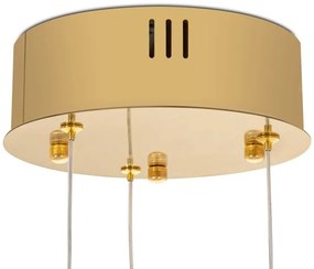 Lustra suspendata LED design ambiental Ring 3B auriu