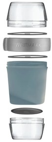 Recipient pentru alimente Westmark din trei piese,1150 ml, albastru