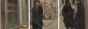 Tablou - John Singer Sargent, Street in Venice, reproducere (cu ceas) (90x30 cm)
