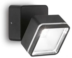 Aplica de perete exterior, IP54 OMEGA AP SQUARE NERO 4000K