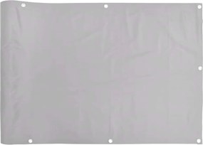 vidaXL Paravan de balcon, gri, 600x90 cm, PVC