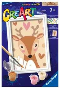 CREART PICTURA PE NUMERE PENTRU COPII CERB DRAGUT - RAVENSBURGER (RVSPBN23606)