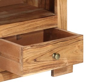 Comoda TV, maro, 110x30x40 cm, lemn masiv de acacia 1, Maro