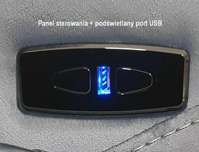Fotoliu recliner cu functie de masaj Neptun M velvet bleumarin Blu86