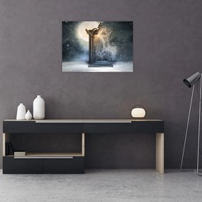 Tablou pe sticlă - Oglindă magică (70x50 cm)