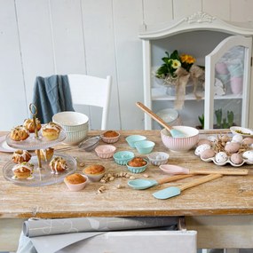 Lingura patiserie cu capat tesit, roz, Alice