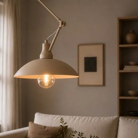 Brilagi - Lustră LED pe tijă IRONBEAM 1xE27/60W/230V bej