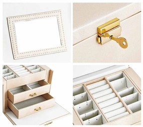 Geanta de bijuterii-culoarea sampaniei