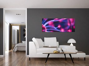 Tablou abstract mov (120x50 cm)