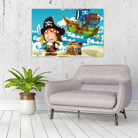 Tablou - Comoara piraților (90x60 cm)