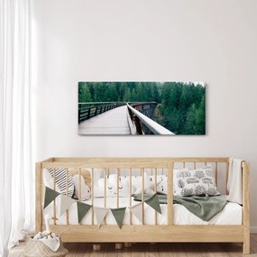 Tablou - Pod spre vârfurile copacilor (120x50 cm)
