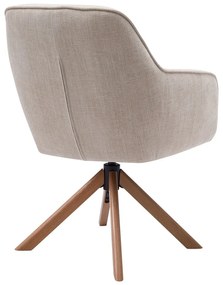 Set de scaune de sufragerie crem 2 buc. tapițat Avola – Unique Furniture