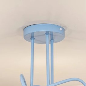 Lustră aplicată OXFORD, 3xE27/15W/230V, albastră