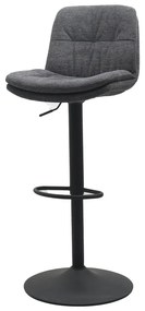 Scaun de bar gri închis cu înălțime ajustabilă Colville – Unique Furniture