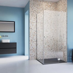 Cabina de dus dreptunghiulara cu usa batanta Radaway Torrenta 100x90 cm crom-transparent orientare dreapta