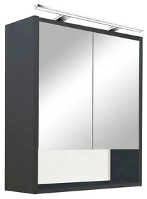 Dulap cu oglindă de perete Luna 60, antracit