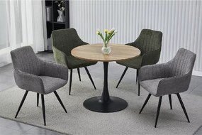 Masa de dining rotunda AMADEO II 90x90 cm, decor stejar