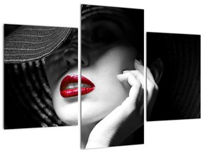 Tablou - Femeie cu pălărie (90x60 cm)