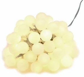 Iluminat de petrecere în grădină - exterior 50 LED alb cald