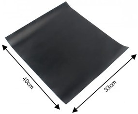 Set 3 paduri pentru copt Kinghoff KH 1920, Pentru gratar, Strat antiaderent PTFE, 40x33 cm, Rezistent la 200°C, Negru