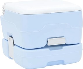 vidaXL Toaletă de camping Albastru deschis și alb 41,5 x 36,5 x 30 cm