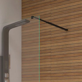 Cabină de duș River walk-in 80x190 cm neagră