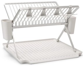 Uscator de vase pliabil Brabantia SinkSide 1004152, Suport pentru ustensile, Rezistent la coroziune, Gri deschis