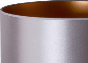 Lampadar Duolla CANNES 1xE27/15W/230V d. 45 cm argintiu/cupru/negru