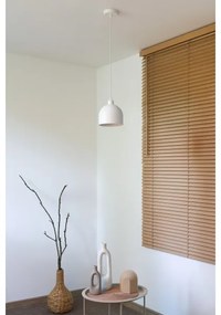 Duolla - Pendul pe cablu IRONLINE, 1x E27/15W/230V, Ø 17 cm, alb