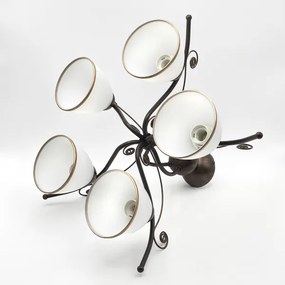 Lustră LED aplicată Brilagi ANTICO 5xE27/60W/230V patină bronz