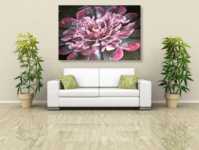 Tablou floare magică roz