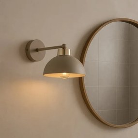 Brilagi - Lampă de perete MOON 1xE27/60W/230V bej/auriu