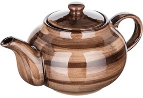 Ceainic de ceramică Banquet PALAS, 0,9 l, maro