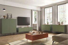 Măsuță de cafea cu sertar Desin 120 1S - ceramică roșie / stejar nagano