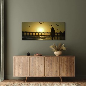 Tablou - Plimbare pe plajă (120x50 cm)