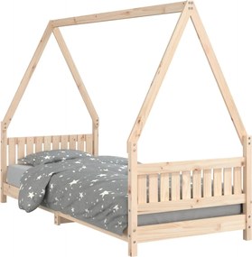 vidaXL Cadru de pat pentru copii, 80x200 cm, lemn masiv de pin
