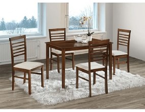 Zondo Set masă scaune pentru sufragerie Medo 1+4 (nuc + bej) (pentru 4 persoane). 808652