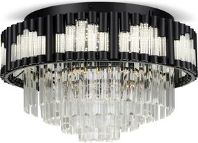 BRILAGI - Plafonieră LED dimabilă CROWN LED/41W/230V diam. 48 cm neagră + telecomandă