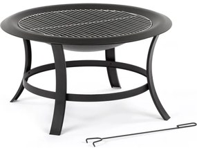 Vatră portabilă rotundă cu grătar Fieldmann d. 74 cm