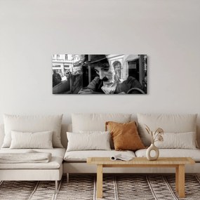 Tablou - Charles Chaplin la Praga (120x50 cm)