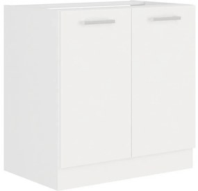 Expedo Corp bucătărie pentru chiuvetă ALBERTA ZL 2F BB + chiuvetă de bucătărie, 80x82x52, alb