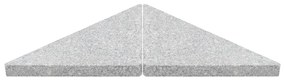 Placa de greutate umbrela, gri, 15 kg, granit, triunghiular 15 kg, nu