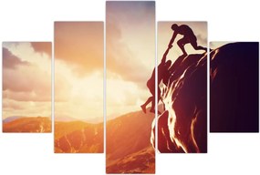 Tablou - Alpiniști (150x105 cm)