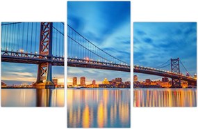 Tablou - Podul Benjamin Franklin, Philadelphia (90x60 cm)