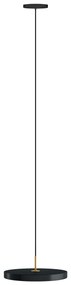 Lustra LED design scandinav diametru 43cm Asteria medium - anthracite grey/ auriu