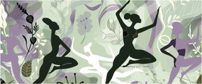 Tablou - Ilustrație de dansatori (120x50 cm)