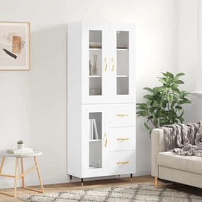 vidaXL Dulap înalt, alb, 69,5x34x180 cm, lemn compozit