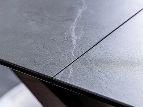 Masă de sufragerie extensibilă 180-240 cm Danyell (gri + nuc) (pentru 8 și mai multe persoane). 1050106