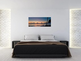 Tablou femeii pe plajă (120x50 cm)